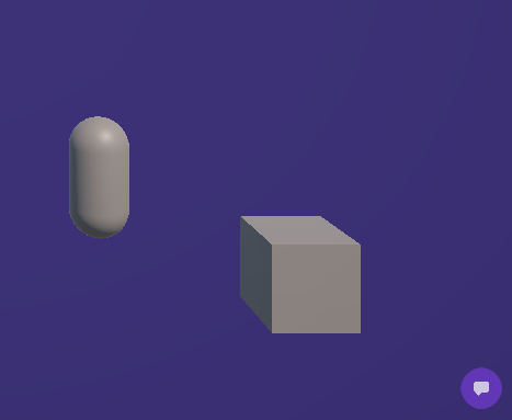 The floating feedback button in a game